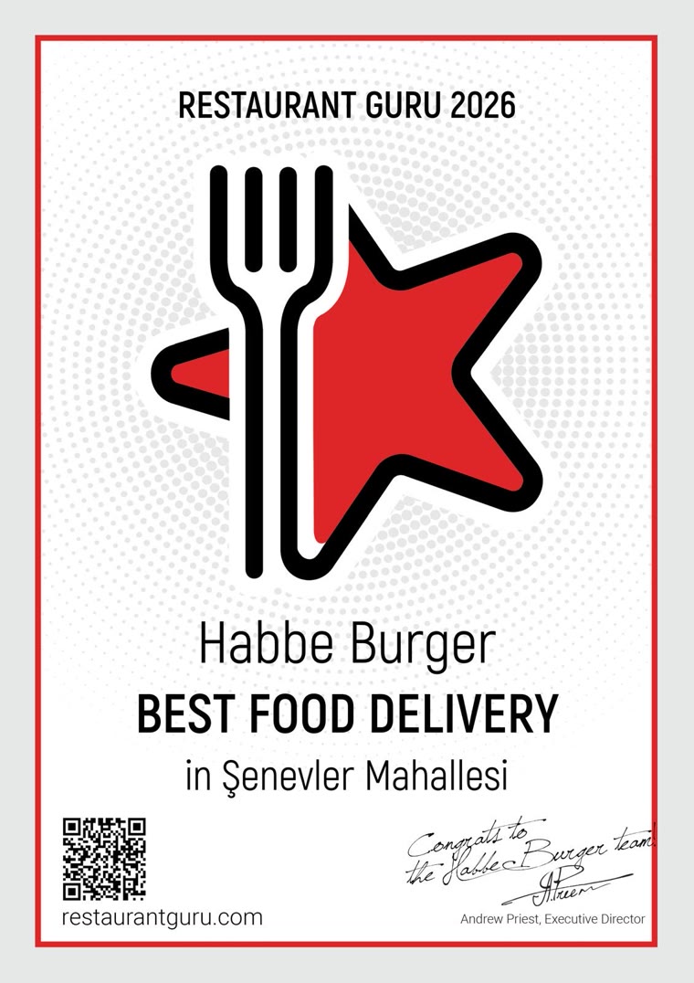 Restaurant Guru 2026 ödül belgesi